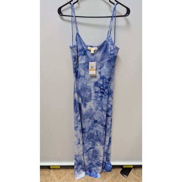 Michael Kors Crew Blue Splashed Dye Maxi Dress - Picture 1 of 2